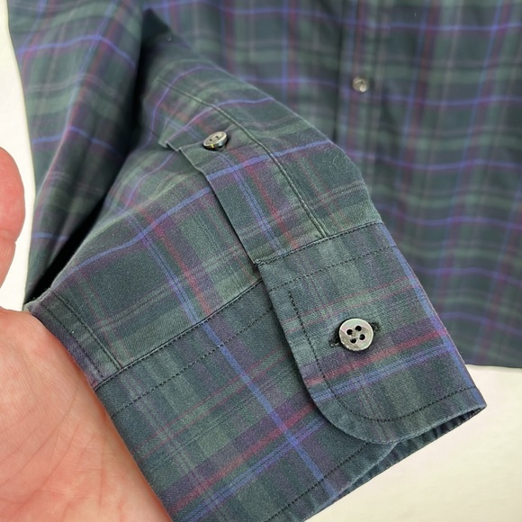Ralph Lauren Black Label Button Down Shirt Tartan Plaid - Picture 3 of 6